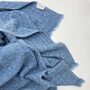 Aegean Waffle Blanket Aegean Blue, thumbnail 6 of 12