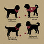 Personalised Goldendoodle Print For One Or Two Dogs, thumbnail 2 of 12