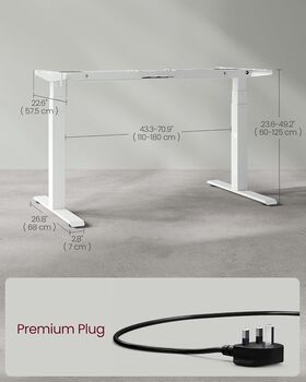 Electric Standing Desk Frame Height Adjustable, 3 of 7