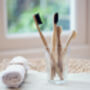 Adult Bamboo Toothbrush With Charcoal Bristles, thumbnail 7 of 8