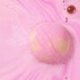 Love And Hugs Pink Lemonade Bath Bomb Heartfelt Gift⎜Relaxing Spa Treatment Gift For Her, thumbnail 3 of 5
