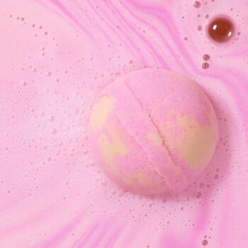 Love And Hugs Pink Lemonade Bath Bomb Heartfelt Gift⎜Relaxing Spa Treatment Gift For Her, 3 of 5