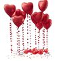 Red Heart Balloon Kit Pack Of 25, thumbnail 2 of 3