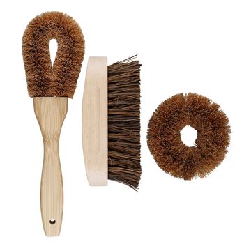 Coconut Fibre Brushes Set Of Three, 2 of 6