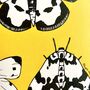British Moths And Butterflies Print On Yellow, thumbnail 4 of 5