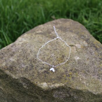 Duo Leaf Bracelet In Sterling Silver, 8 of 8