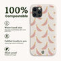 Pink Bananas Eco Phone Case, thumbnail 3 of 5