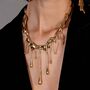 Gold Vermeil Plated Multi Drop Necklace, thumbnail 2 of 5