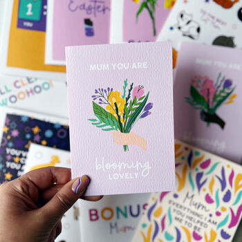 Mum Birthday Card 'Mum You Are Blooming Lovely' Flowers, 2 of 2