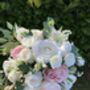 Champagne, Blush Pink, White Rose Bridal Bouquet, thumbnail 9 of 12