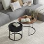 Coffee Tables Set Round Nesting Side Tables, thumbnail 1 of 6