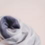 100% Mulberry Silk Scarf, Ombre Silver Grey, thumbnail 6 of 6