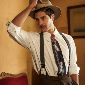 Men's 1940s Sinatra Tie Vintage Style, 2 of 2