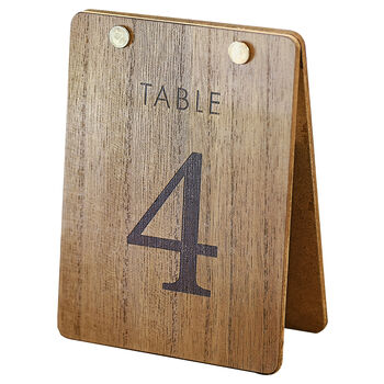 Table Numbers Wooden Tent, 2 of 3