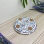 Grey Marbled Round Trinket Tray Dish, thumbnail 5 of 6