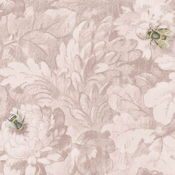 Busy Bee Blush Wallpaper, 3 of 4