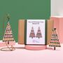 Duo Of Christmas Trees Mosaic Kit Makes Two Trees, thumbnail 1 of 7