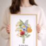 Personalised Birth Flower Family Print, thumbnail 9 of 12