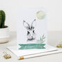 Personalised Woodland Bunny Rabbit Money Pot Piggy Bank, thumbnail 7 of 7