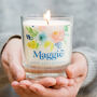 Personalised 60th Birthday Candle With Floral Design, thumbnail 1 of 3
