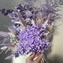 Purple Hydrangea Dried Flower Bouquet, thumbnail 1 of 10