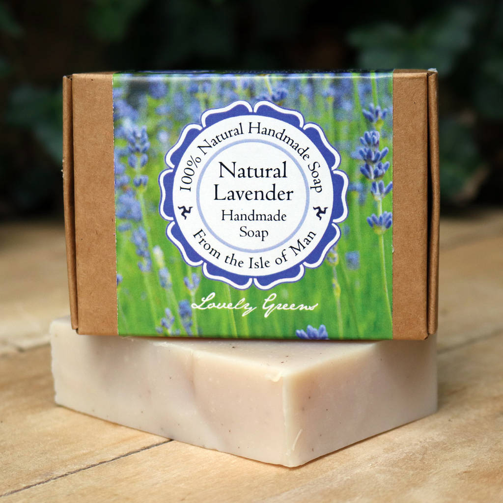 Natural Lavender Soap And Candle Gift Set By Lovely Greens Handmade