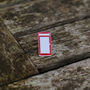 British Red Telephone Box Lapel Pin Brooch, thumbnail 1 of 2