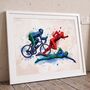 Custom Personalised Triathlon Print, thumbnail 7 of 8