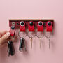 Personalised Key Organisation System For Five Keys Fobs, thumbnail 2 of 8