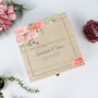 Personalised Floral Wedding Keepsake Box, thumbnail 3 of 7