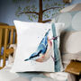 Inky Nuthatch Large Luxury Cushion And Pad, thumbnail 1 of 4