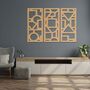 Modern Geometric Wooden Wall Panels Home Decor, thumbnail 6 of 9