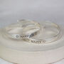 Sterling Silver Engraved Christening Bangle, thumbnail 6 of 6