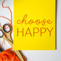 Choose Happy Banner Embroidery Kit, thumbnail 3 of 4