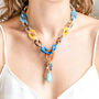 Multi Colour Chunky Bold Acrylic Statement Necklace, thumbnail 1 of 3