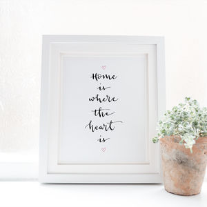 Home Is Where The Heart Print Home Is Where The Heart Print