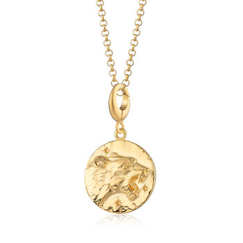 18ct Gold Leo Zodiac Charm Necklace, 3 of 6