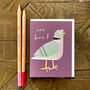 Mini Pigeon Greetings Card, thumbnail 1 of 5