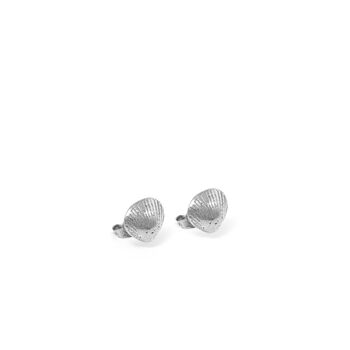 Shell Stud Earrings Sterling Silver, 2 of 5
