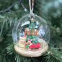Personalised Santa Paws Christmas Bauble, thumbnail 1 of 5