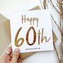 Happy 60th Birthday | Birthday Card For Mum, Auntie, thumbnail 2 of 3