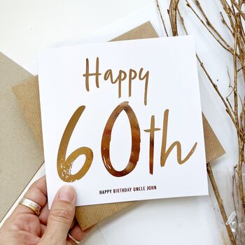 Happy 60th Birthday | Birthday Card For Mum, Auntie, 2 of 3