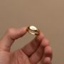 Personalised Initials Oval Signet Ring For Men And Women, thumbnail 1 of 9