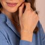 Salina Blue Topaz And Sterling Silver Gemstone Bracelet, thumbnail 3 of 4