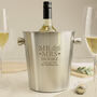 Personalised Mr And Mrs Stainless Steel Ice Bucket – Perfect Wedding Gift, thumbnail 3 of 5