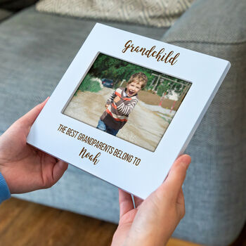 Personalised Grandchildren Pastel Photo Frame Gift For Grandparents, 2 of 7