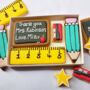 Personalised Thank You Teacher Cookie Letterbox Gift, thumbnail 1 of 2