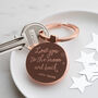 Personalised Love You To Moon And Back Keyring, thumbnail 3 of 8