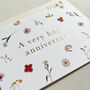 Anna Floral Anniversary Card, thumbnail 2 of 2