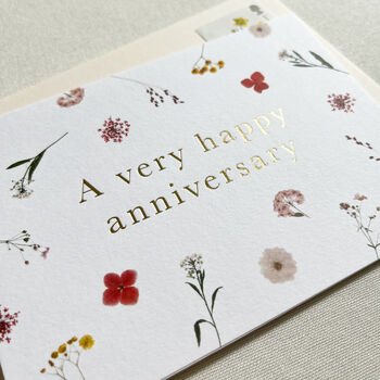 Anna Floral Anniversary Card, 2 of 2